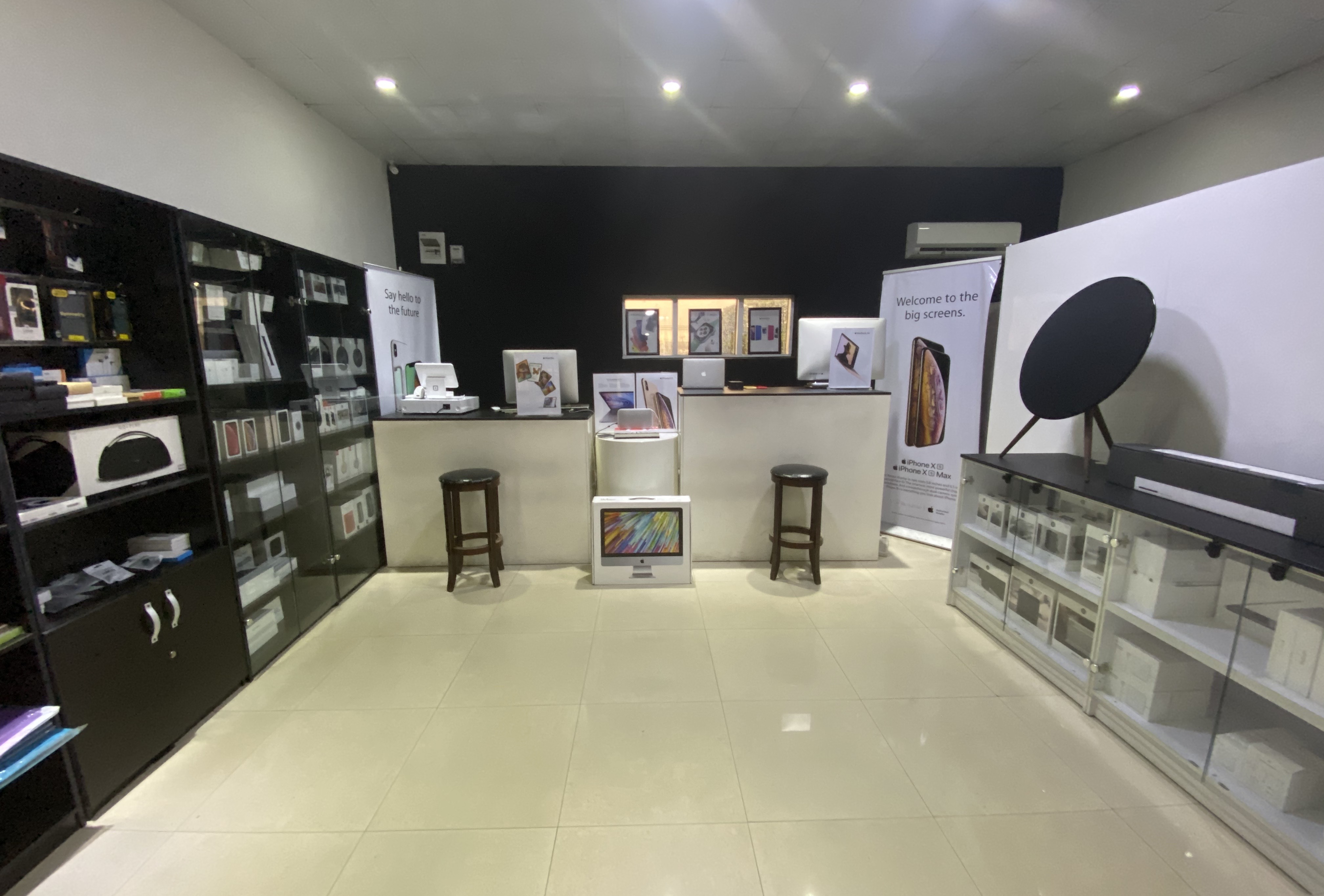 Inside the DOe Resources showroom with product displays and customer lounge